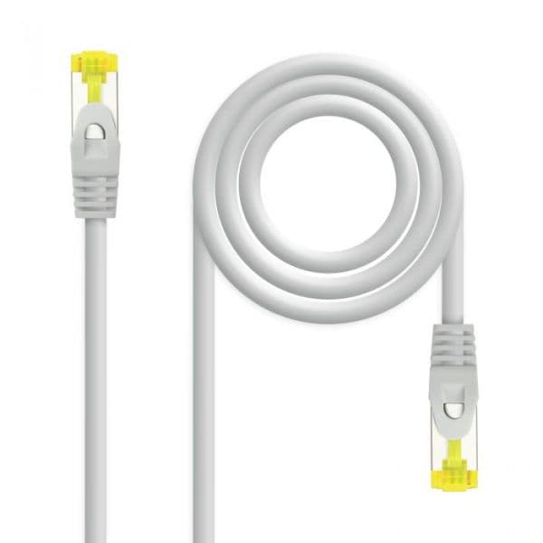 Nanocable - Cable Red Latiguillo RJ45 LSZH CAT.6A SFTP AWG26, Gris, 25 cm - 10.20.1900-L25