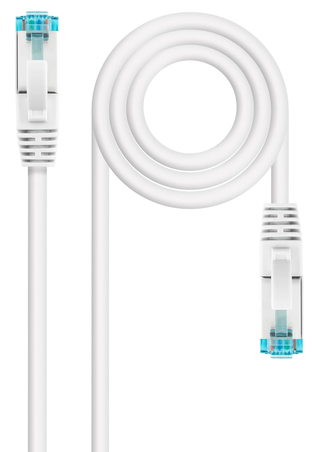 Cabo de Rede Nanocable RJ45 LSZH CAT.7 600MHZ SFTP AWG26 25 CM Branco