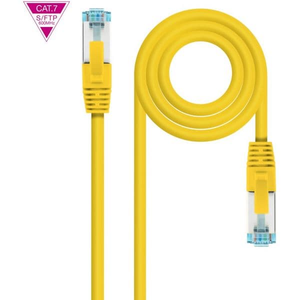 Nanocable Cabo de Rede RJ45 Cat7 S-ftp AWG26 Amarelo (1 Metro) - 10.20.1701-Y