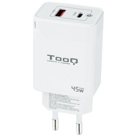 Carregador GaN Tooq USB-C/PD 30W + USB-A/QC 45W