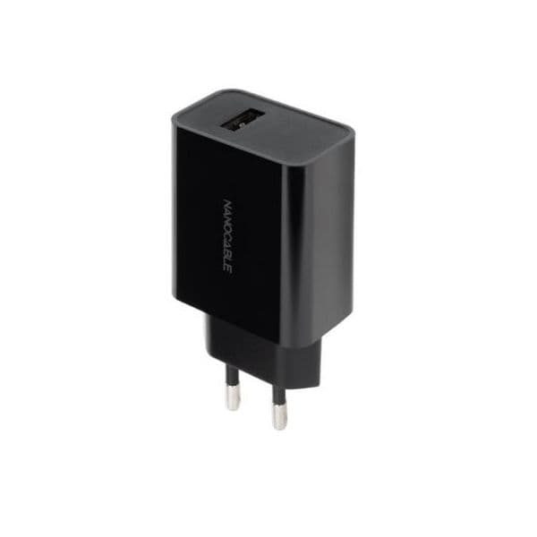 Carregador Nanocable 5V/2.1A Preto