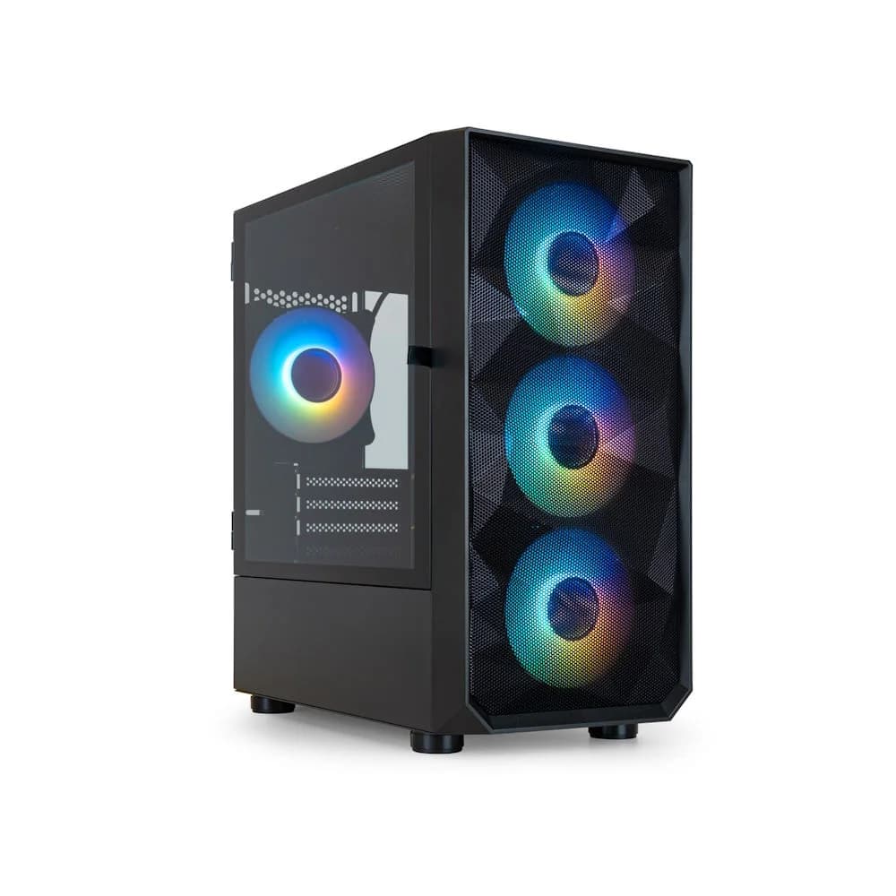 Caixa Micro-ATX TooQ Seizure Mesh ARGB c/ Vidro Temperado Preta