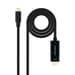 Nanocable Cabo Conversor USB-C Macho para HDMI Macho 4K@30Hz 5m Preto