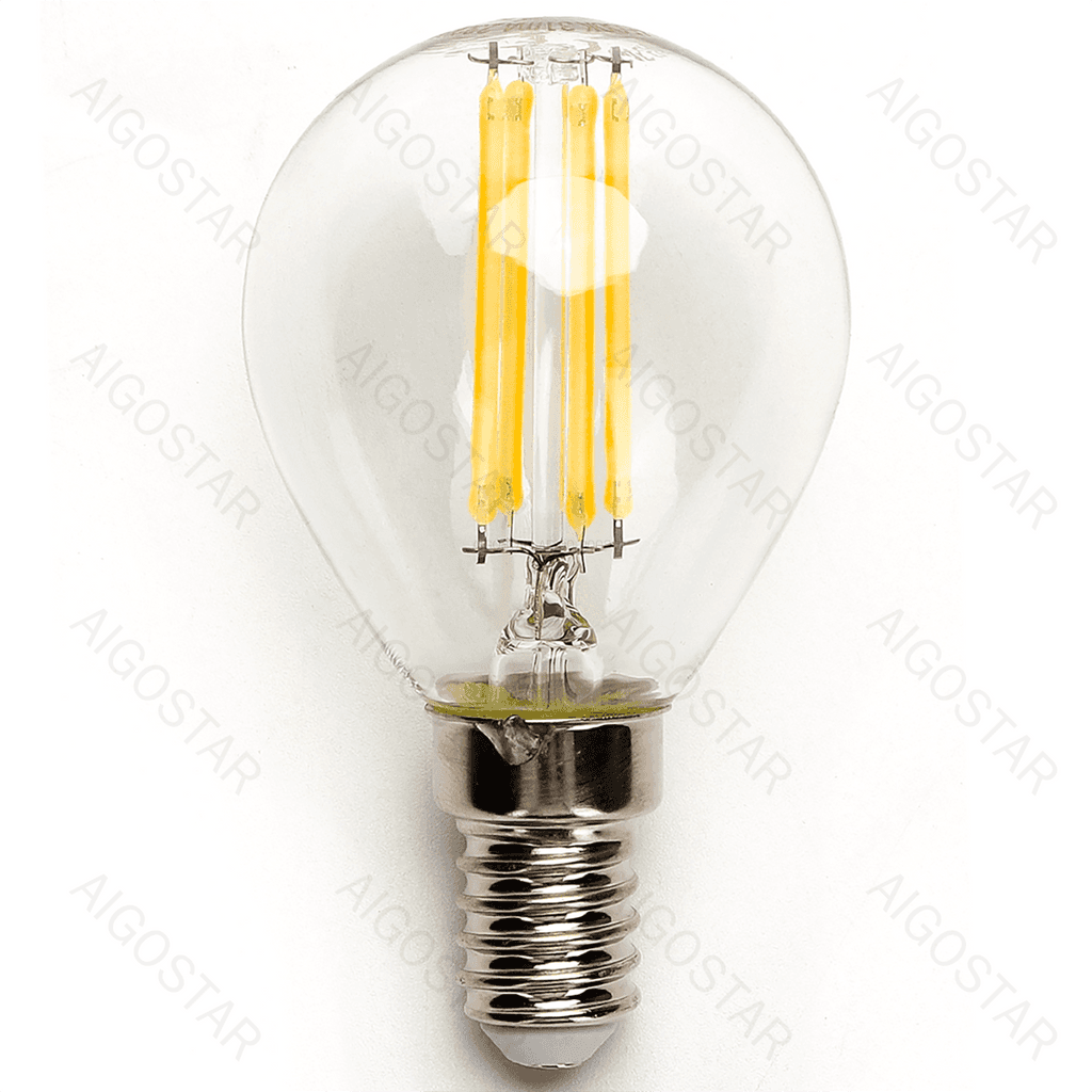 LÂMPADA DE FILAMENTO LED (TRANSPARENTE) G45 E14 4W
