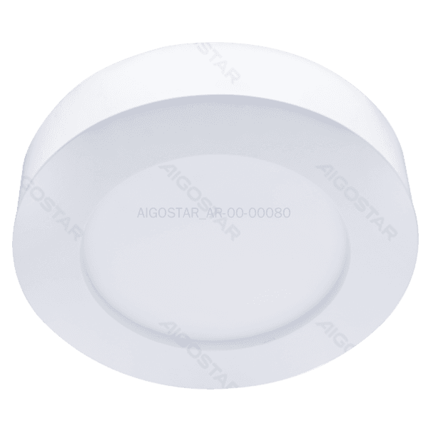 E6 LED REDONDA MONTADA EM SUPERFICIE 16W AMARELA