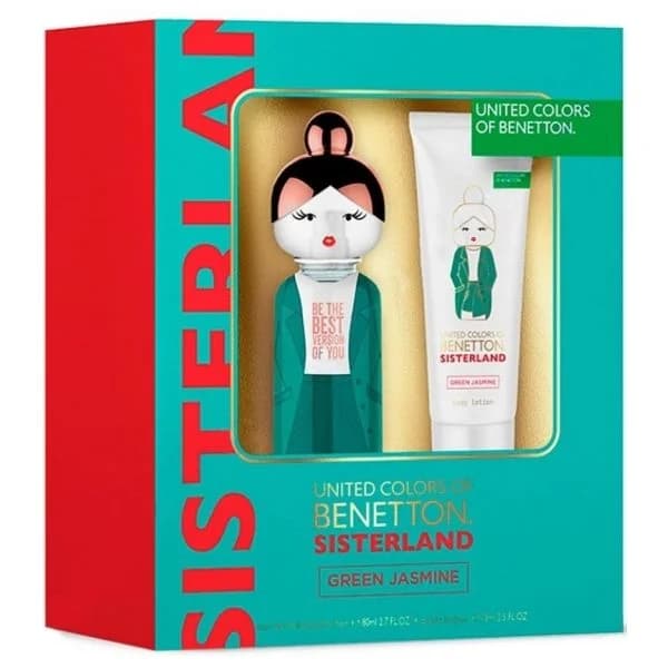 Benetton Green Jasmine For Woman Kit Eau de Toilette 80 ML + Body Lotion 75 ML