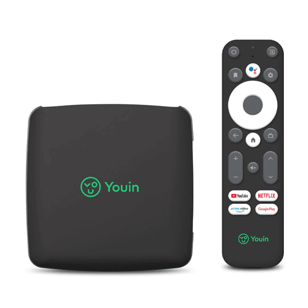 Youin Recetor EN1060K UHD 4K Android TV 9.0 + DVB-T2 Google