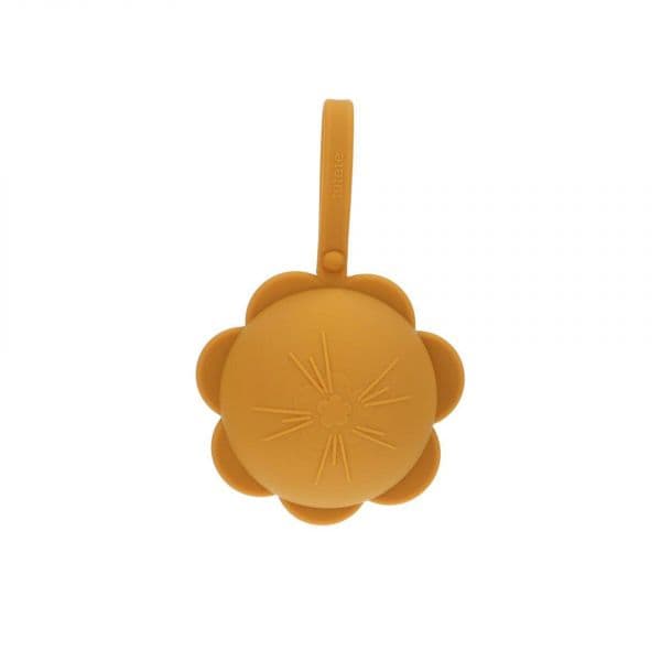 Tutete Guarda Chupetas Silicone Flower Mustard