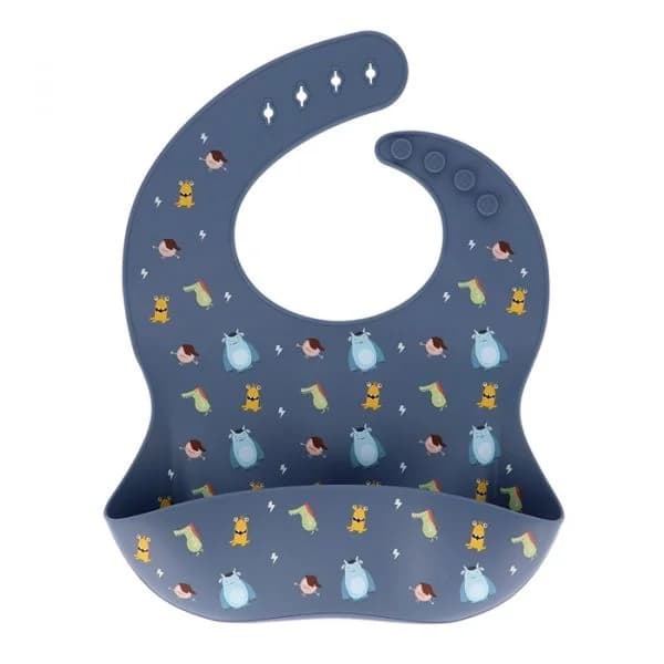 Tutete Babete de Silicone Little Monsters Azul - T691300