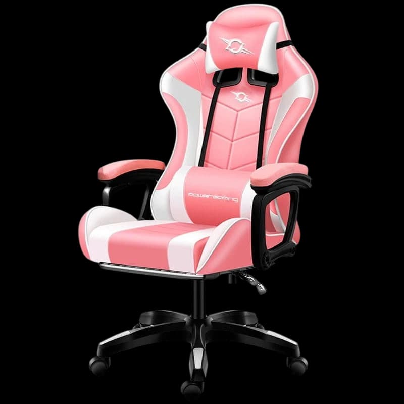 Cadeira Gaming PowerGaming Branco/Rosa