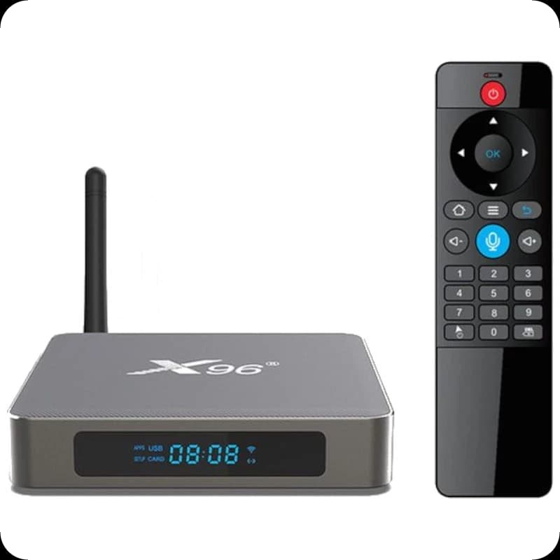 X9X X96 X6 8GB 4K Dual Wifi Bluetooth Controle por Voz Android TV