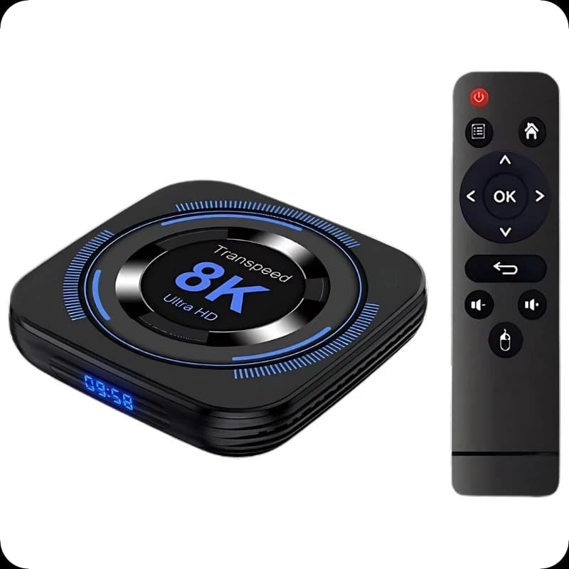 Transspeed 8K H618 4GB/32GB Dual Wifi Android 12 Preto - Android TV