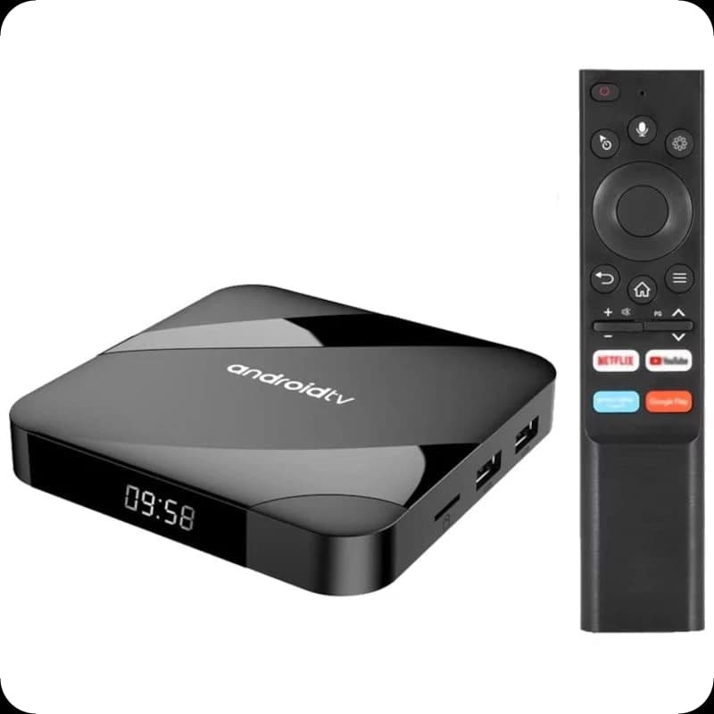 TV98 ATV W2 8K S905W2 4GB/64GB Dual Wifi Android 14 Preto - Android TV