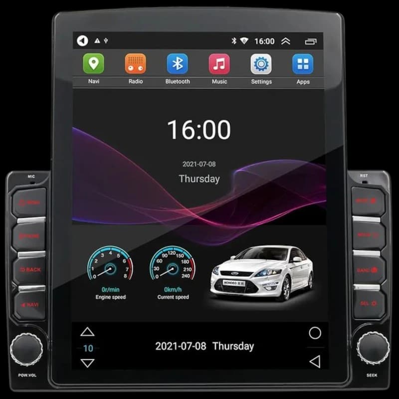 Autorádio 1 DIN SWM 9790-J 2GB/64GB GPS Carplay/Android Auto Preto