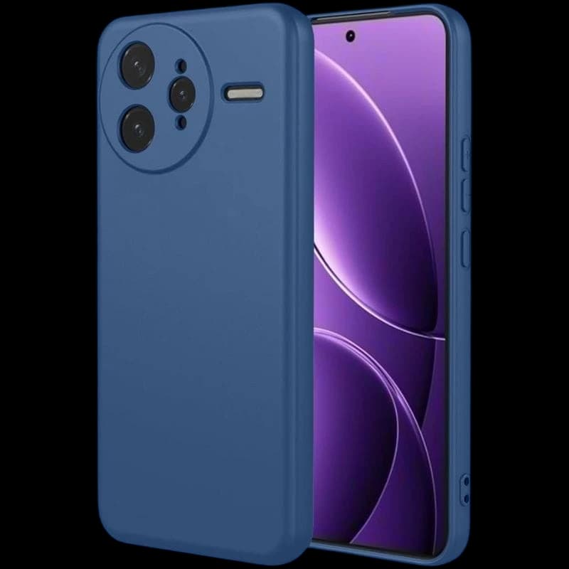 Capa Xiaomi Poco F7 Pro Square Liquid Premium Azul