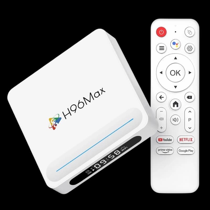 H96 Max H618 Plus 4GB/32GB 8K WiFi6 Android 14 Branco - Android TV