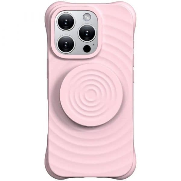 Crococase Capa Magnética Ondulada para iPhone 16 Pro Max Rosa