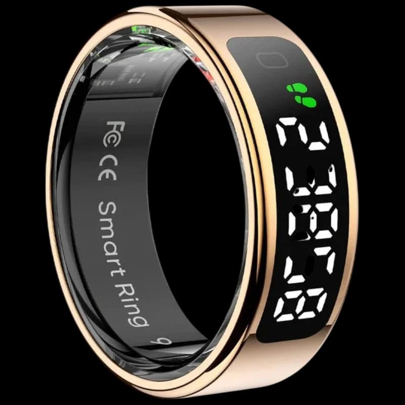 COLMI R12 Smart Ring Bluetooth 5.2 – Dourado Tamanho 7