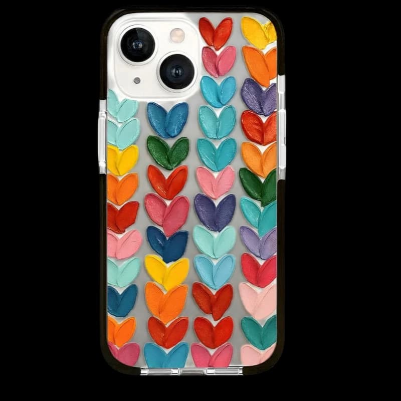 Capa Coração de Cores para iPhone 13