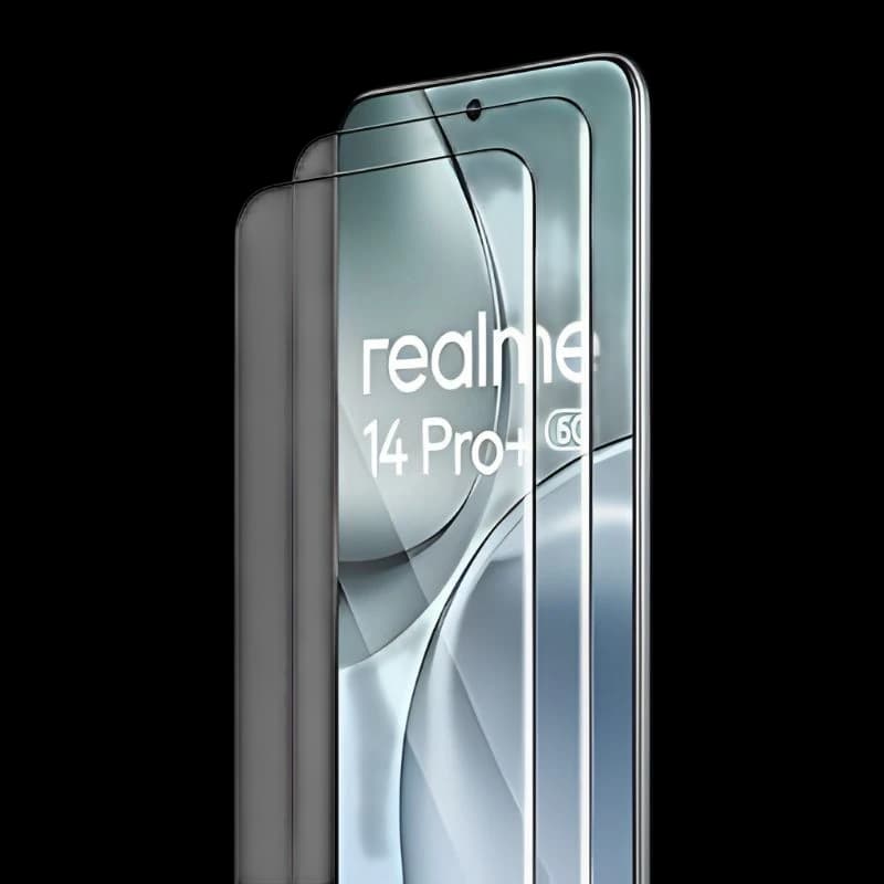 Pack x2 Protetor de vidro temperado Realme 14 Pro+ Full Screen 3D
