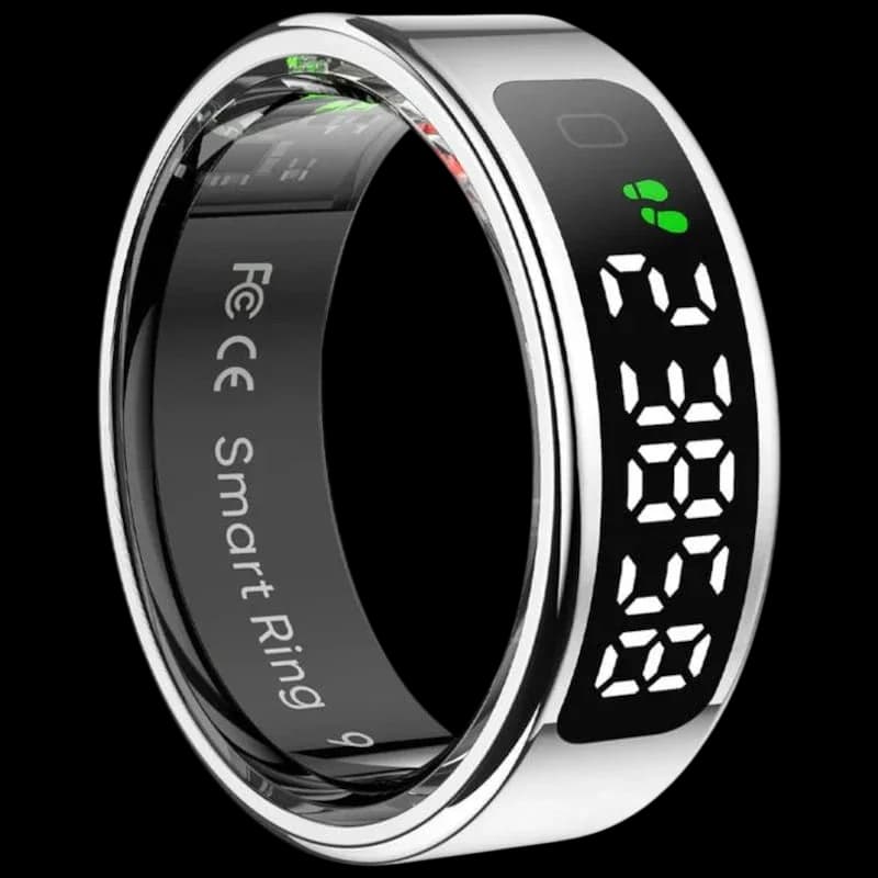 COLMI R12 Smart Ring Bluetooth 5.2 – Prata Tamanho 9