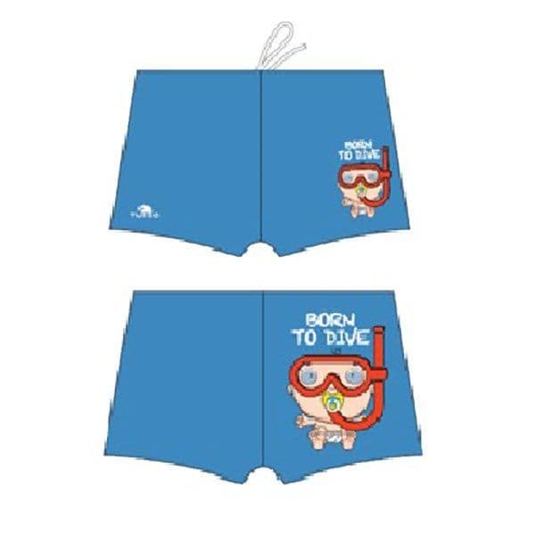 Turbo Born To Dive Swim Boxer Azul S Homem