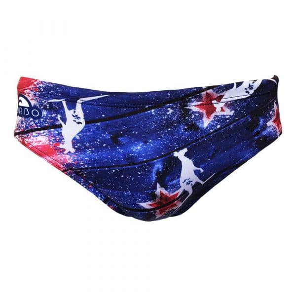 Turbo Australia Wood Swimming Brief Azul 4XL Homem