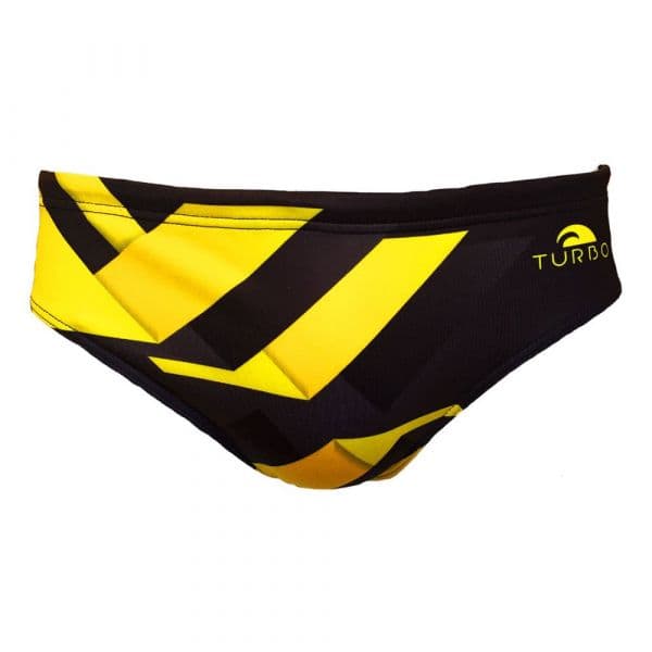 Turbo Garage Swimming Brief Amarelo,Preto 4XL Homem