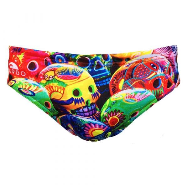 Turbo Multi Skull 2019 Swimming Brief Colorido XL Homem