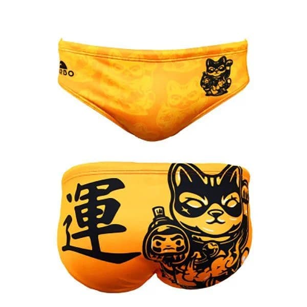 Turbo Lucky Cat Swimming Brief Amarelo,Laranja 5XL Homem