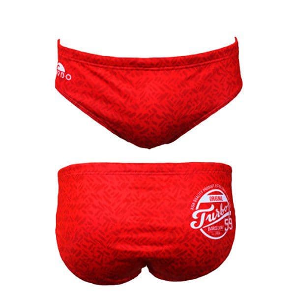 Turbo Plain Swimming Brief Vermelho 5XL Homem