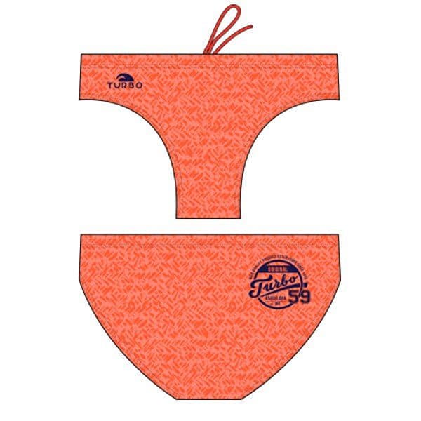 Turbo Plain Swimming Brief Laranja XL Homem