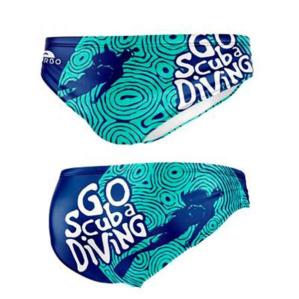 Turbo Go Scuba Swimming Brief Verde S Homem