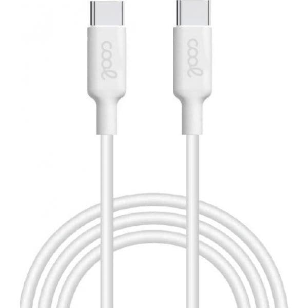 Cabo USB Tipo-C Macho - Tipo-C Macho 1m (Branco)