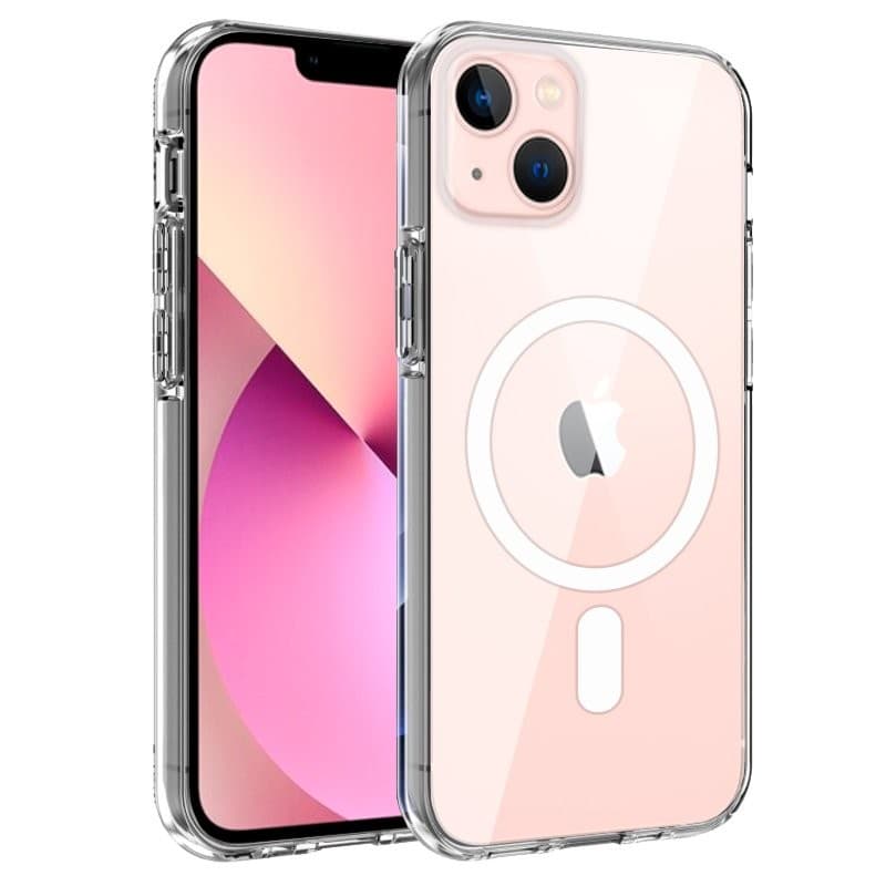 Capa Silicone Magnética iPhone 13 Transparente