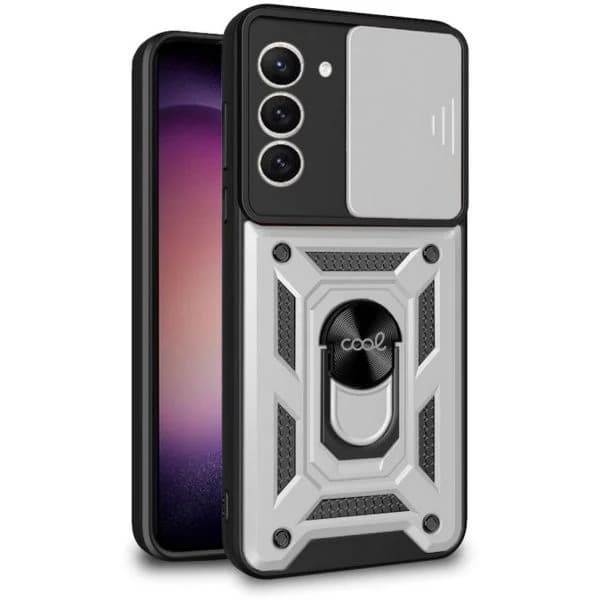 Cool Acessorios Capa Hard Ring Plata para Samsung S916 Galaxy S23 Plus