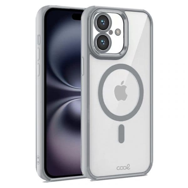 Cool Acessorios Capa Magnética para iPhone 16 Silver