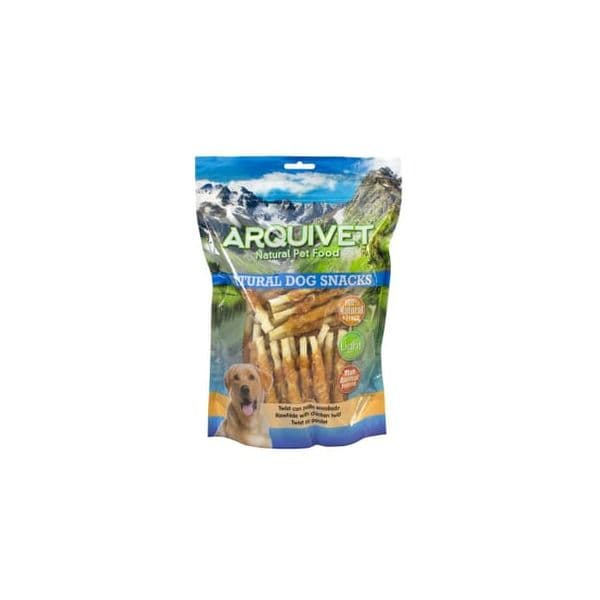 Arquivet Twist Snack Natural com Frango 13 cm 1 kg
