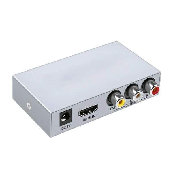 WDMS Conversor HDMI para AV com Cabo de Alimentação Mini-USB