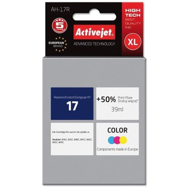 Tinteiro HP 17 C6625A Tri-Colour Compatível