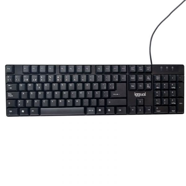 Teclado Iggual IGG317501 QWERTY Black