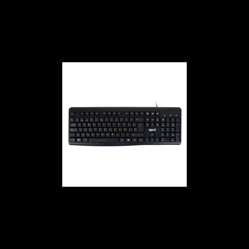 iggual Teclado estándar CK-BASIC2-105T negro
