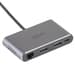 Iggual IGG319222 Hub USB-C 8 em 1 2xHDMI 2xUSB 2xSD RJ45 PD100W Grey