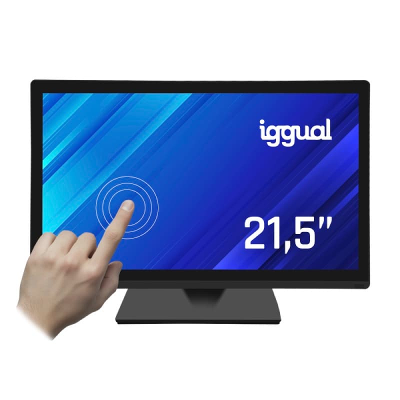 touchscreen iggual MTL21PX de 21.5" Full HD 250cd/m² capacitivo 1000:1 VGA/HDMI/USB 2.0