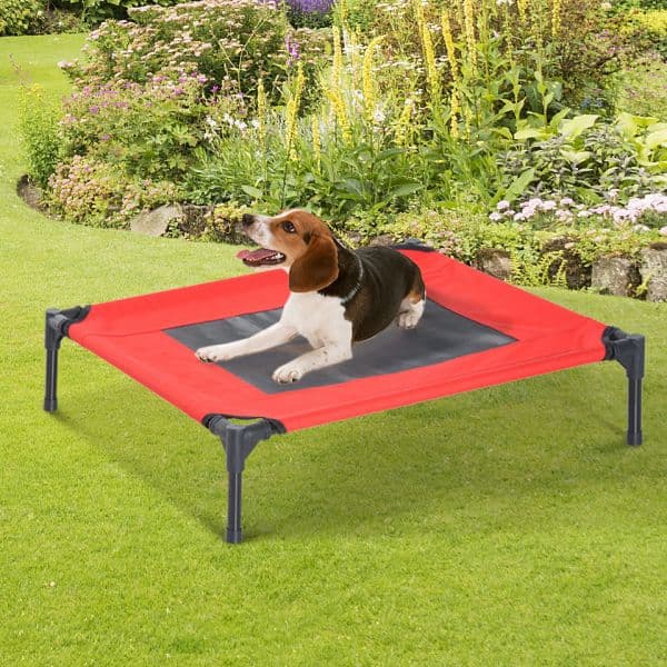 PawHut Cama Animais de Estimação Tecido Cinzento 76x61x18cm
