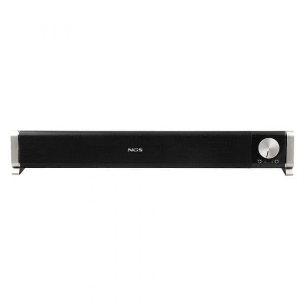 Soundbar NGS SB500-BT 2.0 Canais Bluetooth USB Jack 3.5 mm Entrada Microfone Saída Auriculares Compacto Preto