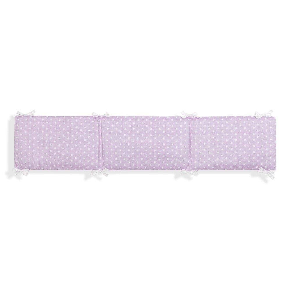 Protetor De Cama 40X185 Algodão Star Rosa Interbaby