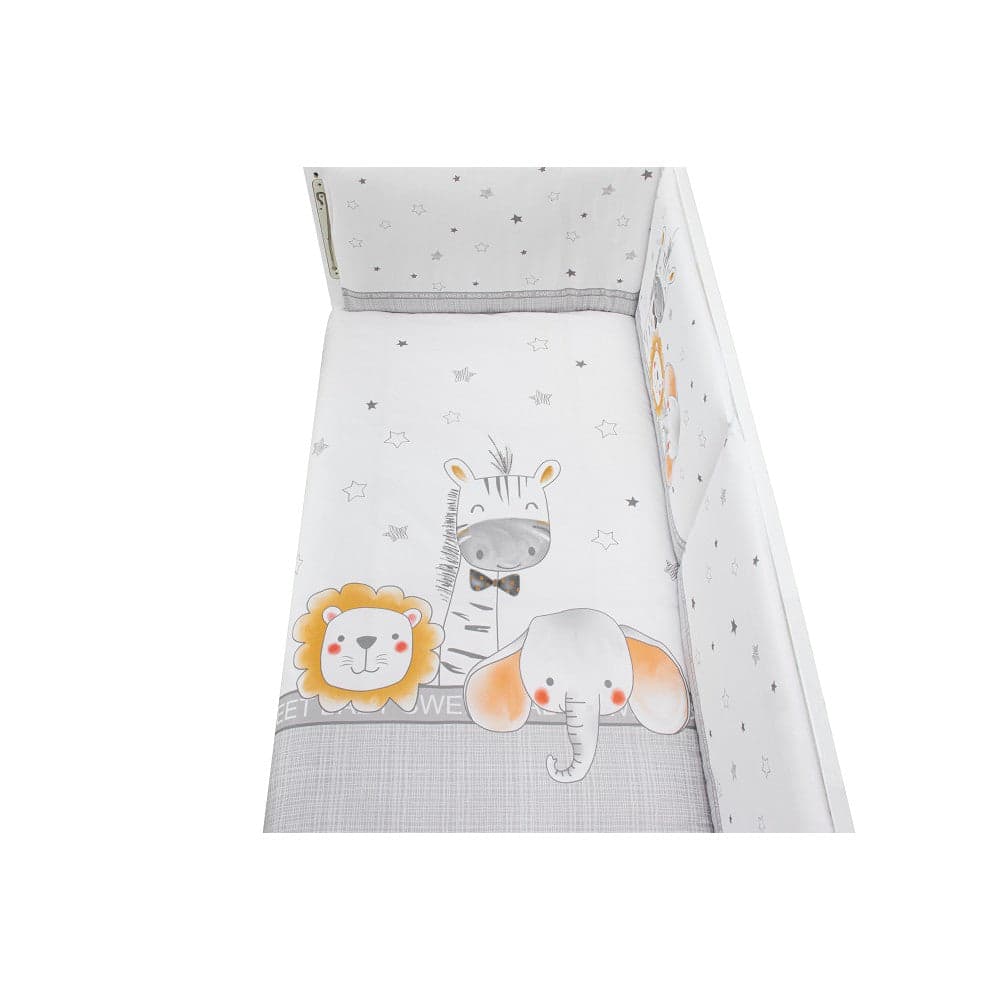 Conjunto 2 Pçs Amovivel (Colcha+Protetor De Cama) Animales Interbaby