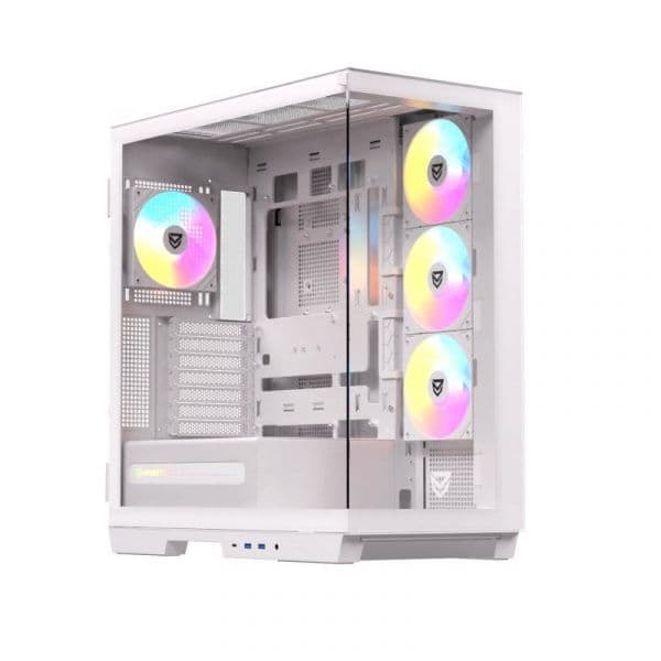 Nfortec Ursa ARGB Mid Tower E-ATX Vidro Temperado USB-C Branca