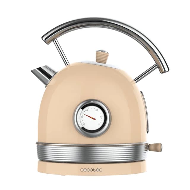 Chaleira Elétrica Cecotec ThermoSense 420 Vintage Light 1.8L 2200W Bege